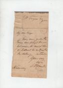 Political – autograph – Daniel O’Connell leading Irish and Whig politician autograph letter