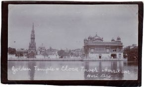 India – Golden Temple Amritsar photograph A fine vintage albumen photographs of the Sikh Temple in