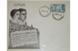 Ephemera – postal history – Edward VIII and Mrs Simpson unusual French issue first day cover dated