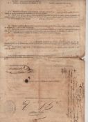 Slavery – Chinese Slavery in Cuba extremely rare supplementary contract dated 1862 issued to a