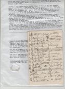 Canada – Nova Scotia interesting letter of Captain Thomas St Vincent Hope Cochrane Troubridge to his