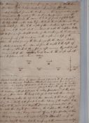 American War of Independence ms document entitled ‘New Manner in forming a company in order of