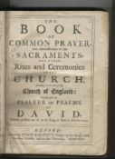 Ecclesiastical – The Book of Common Prayer Oxford printed by John Baskett Printer to the King’s Most