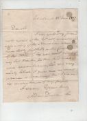 Medical – Edinburgh – autograph – Andrew Duncan Snr – leading early 19th c physician good