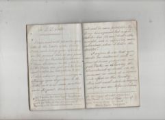 Crime and Punishment – Capital Punishment ms booklet c1851 containing a long copy letter addressed