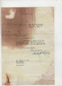 Autograph – Herbert Hoover – US President typewritten letter signed dated January 4th 1941 saying
