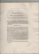 Science good group of approx 7 printed Royal Society philosophical transactions 19th c various