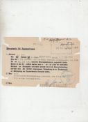 WWII – The Holocaust – the Persecution of the Gypsies scarce and chilling partly printed document