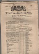 London Gazette edition for January 21st 1881 folio 53pp including lists of naval prize money Bank of