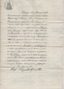 Autograph – Art and artists – Augusto Rivalta – Italian sculptor manuscript document signed twice in