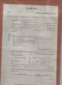 Wellington and Waterloo – autograph – Royalty – Adolphus Frederick Duke of Cambridge document signed