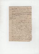 An 18th c proposal of marriage draft of a letter 18th c clearly written as a proposal of marriage.