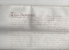 The Buckinghamshire Railway Company bundle of legal documents 1840s concerning the sale of land by