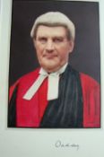 Autographs – law – Lord Oaksey – main British Judge at the Nuremburg Trials fine portrait showing