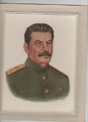 Ephemera – original art – Joseph Stalin fine portrait by A W Statters [see lot 344 for history of
