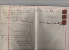 India – Prince Frederick Duleep Singh document signed dated 1897 being a legal document relating