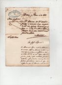 Cuba – Cigar trade ms document dated 1852 being a licence to build a cigar factory for a native of