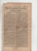 Newspapers group of approx 10 newspapers including London Gazettes from 1679 and 1704 the Guardian