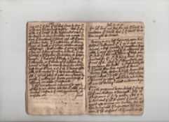 Ecclesiastical – sermon 1737 ms booklet containing two ms sermons written in a neat hand on 16 &