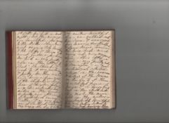 Diary 1857 – ms diary covering the period September 1857 – October 1858 well written in an italic