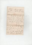 Waterloo – interesting autograph letter signed (a retained copy) by Bridges Taylor HM Consul to