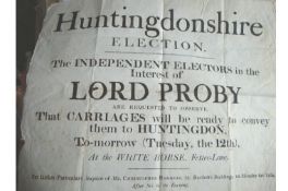 Election poster early 19th c good example of an early 19th c election poster this one for
