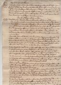 Charles II ms copy of the speech which Charles II gave on October 10th 1667 in which he announced to