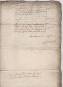 English Civil War – Commonwealth Treasury group of approx five ms documents signed by Robert