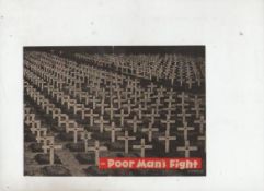 WWII – propaganda German issue handbill entitled ‘Rich man’s war Poor man’s fight’ with a graphic of