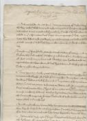 Charles II – Earl of Anglesey – manuscript document dated 1663 bearing the name of the Earl of