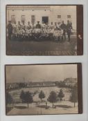 WWI – Prisoners of War – Football three original photographs two taken by Samson & Co of Krefeld