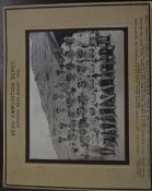 India & Punjab – Sikhs officers at Dehu Ammunition Depot – a large vintage mounted photograph of the