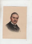 Ephemera – original art – Neville Chamberlain British Prime Minister portrait by A W Statters [see