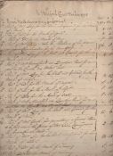 London – St Clement Danes – Church Warden’s Accounts 1758 manuscript headed ‘Mr Warford Church