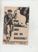 Socialist/Communist history Why are we Marching ? The programme of the National Hunger March to