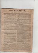 Napoleon’s surrender after Waterloo Edition of The Examiner for July 23rd 1815 announcing the