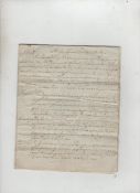 West Indies – Jamaica 1804 ms document being instructions for the militia on Jamaica dated King’s