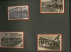 WWII – a German Cavalry Officer album containing approx 59 original photographs compiled by a German