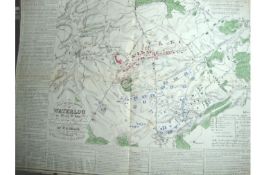 Wellington and Waterloo Plan of the Battle of Waterloo or Mount St John...by W B Craan dated