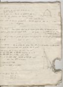 Ephemera – mathematics manuscript early 19th c manuscript in ink on approx 21 pp 4to paper wrappers.