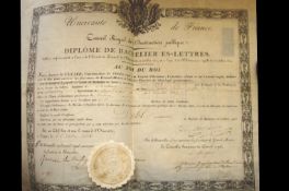 Science – autograph – Georges Cuvier^ leading French zoologist attractive printed document signed by