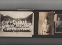 WWII – Japanese a rare Japanese family album containing approx 35 pictures mainly people^