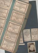 Methodists group of ephemera^ mid 19th c including a number of quarterly tickets^ printed with