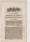 Ephemera – Duke of Wellington group of approx eight printed Acts of Parliament all relating to the