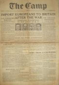WWII – British Free Corps – The Camp – 225^ December 3-13 1944. Original propaganda newspaper set up