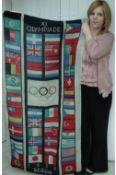 WWII – 1936 Olympics a fine example of an original banner from the 1936 Berlin Olympic Games^