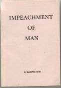 Rare publication by Savitri Devi India – The Impeachment of Man – 1st edition – plain paperback