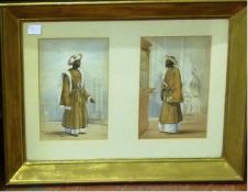 India hand coloured lithograph taken from plate 4 of Emily Eden`s `Portraits of the Princes and