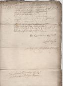 English Civil War – Commonwealth Treasury group of approx five ms documents signed by Robert Wilson^