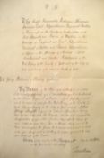 Military – Militia Commission attractive manuscript document signed by Earl Fitzwilliam (natural son